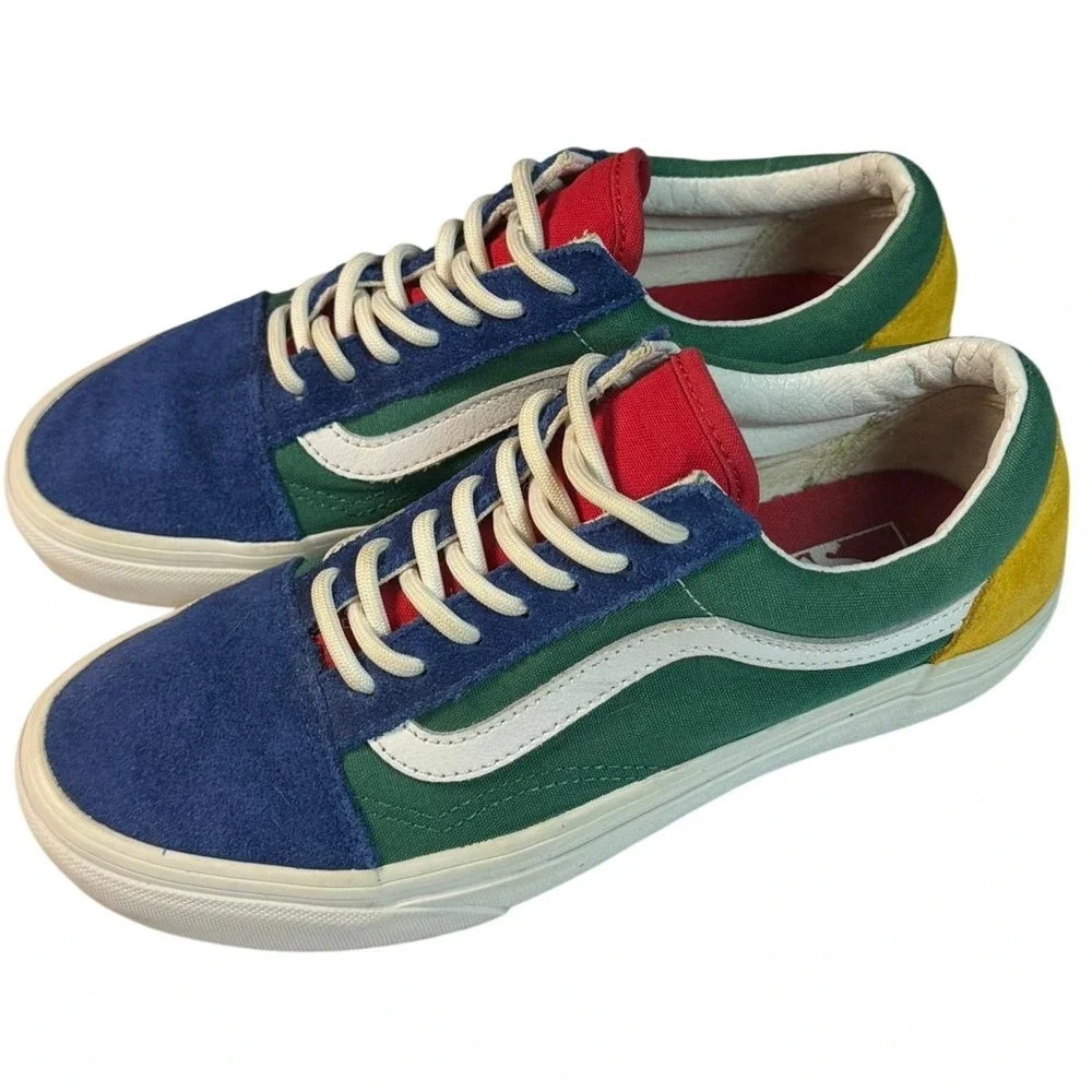 Vans Old Skool Yacht Club Colorblock Sneakers Unisex Men 5.5 Wmn 7 Canvas Suede